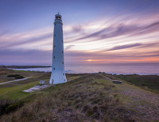 Cape Wickham Lighthouse op King Island King Island Cape Wickham Lighthouse | rondreis Tasmanië