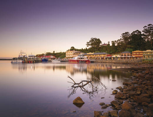 Strahan waterkant Strahan waterkant | rondreis Tasmanië