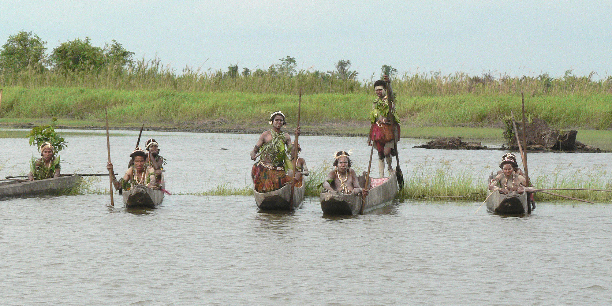 inheemse bevolking in kano | vakantie Papoea Nieuw Guinea