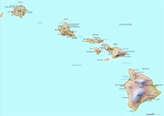 Kaart van Hawaii