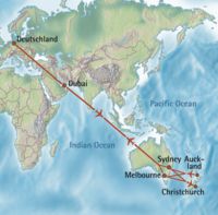 Kaart en route van B&B Autorondreis Nieuw-Zeeland - compleet