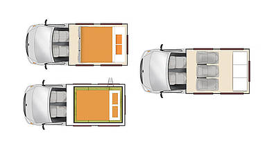 Vivid Camper interieur Vivid Camper Interieur | camper huren Nieuw-Zeeland