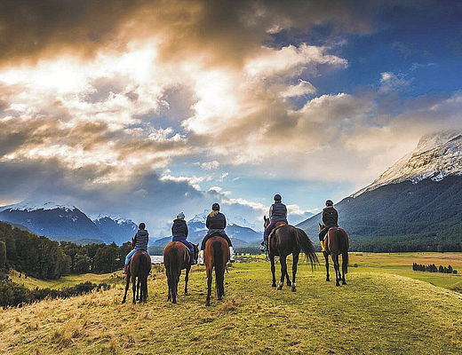 Te paard door het Nieuw-Zeelandse High Country
