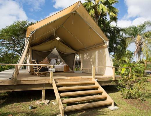 Ikurangi Eco Retreat Safari tent | Hotel op Rarotonga