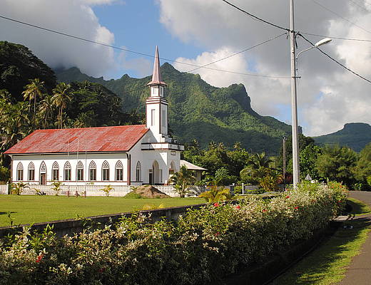 Raiatea Kerk op Raiatea | vakantie Raiatea