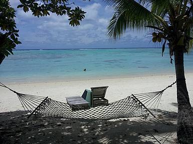 Relaxen in de hangmat Cookeilanden hangmat