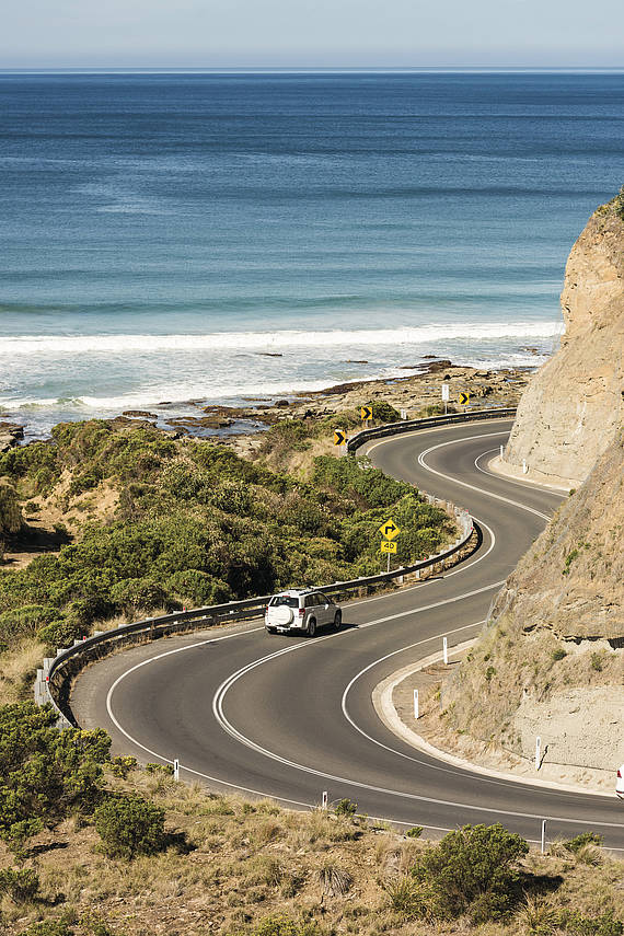 Great Ocean Road met de auto Great Ocean Road met de auto